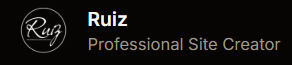 Ruiz Professional Site Creator